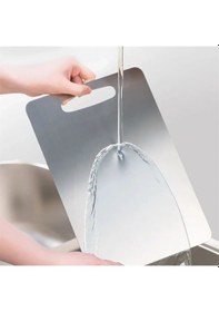 Resim Paslanmaz Çelik Kesme Tahtası 24x15 Cm Mutfak Sebze Et Kesme Tahtası Doğrama Tahtası Mutfak Aksesuarları 4989 Çok Renkli 