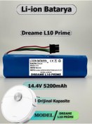 Resim GLOBAL BATARYA Dreame L10 Akıllı Robot Süpürge Bataryası 14.4v 5200mah Pil 