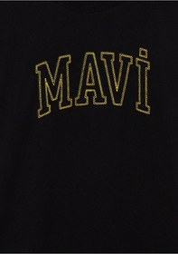 Resim Çocuk Mavi - Mavi Logo Nakışlı Siyah Tişört 6610214-900 Siyah 