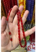 Resim Tesbih Kenti Kapsül Tane Günlük Kullanıma Kapsül Açık Kırmızı Renk Tesbih 