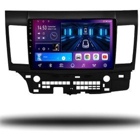 Resim Caros Mitsubishi Lancer 2010-2017 Uyumlu Android Multimedya 4gb Ram 32gb Hafıza 10" 