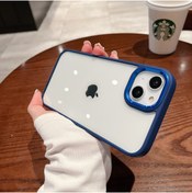Resim EDELFU Iphone 13 Sararmaz Orjinal Mika Kapak Tuşları Ve Kamera Çevresi Metal 