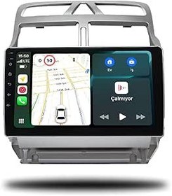 Resim Martechno Peugeot 307 2001-2008 Uyumlu Android Multimedya 6gb Ram 128GB Hafıza 