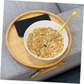 Resim Koltuk Kenarı Sehpası Yan Kolçak Sehpası Servis Tepsisi 