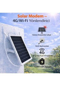 Resim Apronx APX-SR406 Wireless 4G Solar Modem 6W 8 Kullanıcı 12000 mAh 