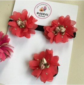 Resim MasHal Handmade Bebek Bandana Seti 