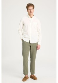 Resim Lee Regular Fit Normal Kesim Ekru Gömlek W5MY205279M50 Ekru 