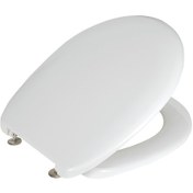 Resim Tema 41113 Duroplast Troy - Üstten Krom Menteşeli Klozet Kapağı 