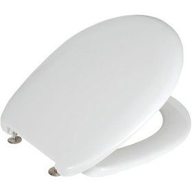 Resim Tema 41113 Duroplast Troy - Üstten Krom Menteşeli Klozet Kapağı 