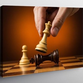 Resim Tablo Mega Kanvas Tablo Satranç Ve Strateji Hamlesi YTCNVS502358, 100 x 140 