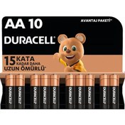 Resim Duracell LR6/MN1500 Blister AA Kalem Pil 10'lu 