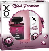 Resim XO Black Premium Kadın Parfüm EDT 100 ML + Deodorant 125 ML 