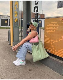 Resim Unisex Mint Yeşili Renk Beyaz Logo Beyzbol Ny New York Şapka - Unisex Mint Yeşili 