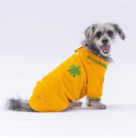 Resim Pawstar Sarı Marine Polo Yaka Kedi Köpek Tişörtü 