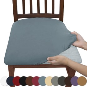 Resim 1 adet Katı Renkli Donuk Yüksek Esneklikli Sandalye Koltuk Kılıfı, Basit, Yumuşak ve Rahat Toz Geçirmez ve Y Gerçekçiliği Koltuk Kılıfı Sandalye Koltuk Kılıfı, Oturma Odası Sandalyesi Koruyucu Ev Dekoru için Uygun 