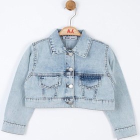 Resim Nk Kids Kız Kot Ceket 24ynk36700 Mavi 