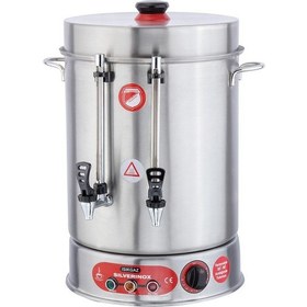 Resim Işıkgaz Silverinox Metal Musluklu Ses İkazlı 250 Bardak Çay Makinesi 