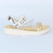 Resim Poliva 4560 Düz Simli Kız Çocuk Sandalet Altın 