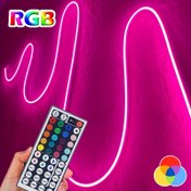Resim Uzaktan Kumandalı Esnek RGB LED Neon Işık Şeridi - USB Güçlü, Çok Renkli Oyun & Yatak Odası Dekor Aydınlatma, Ayarlanabilir Parlaklık & Renk Sıcaklığı, Uzay Temalı Tasarım Bağımsızlık Günü & Daha Fazlası İçin, Yatak Odası LED Işıkları 