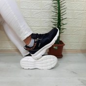 Resim Kinetix Melly Pu Siyah Fuspetli Dolgu Topuk Bayan Spor Ayakkabı 