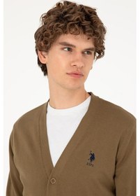 Resim U.s. Polo Assn. Erkek Haki Hırka Triko 50293531-vr027 Haki 