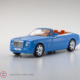 Resim 1:18 Kyosho 2008 Rolls Royce Phantom Drophead Coupe Light Blue 