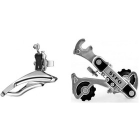 Resim Ümit Bisiklet Arka Aktarıcı&Ön Aktarıcı Set Halinde Gri 