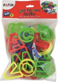 Resim Harfler Oyun Hamuru Kalıbı Çok Renkli 