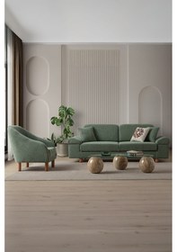 Resim Armada 3+1 Koltuk Takımı Yeşil Yeşil 