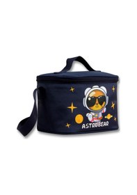 Resim Ümit Çanta 5046 Isı Yalıtımlı Erkek Çocuk Astronot Ayıcık Baskılı, Lacivert Beyaz Renkli Beslenme Çantası Beyaz - Lacivert 