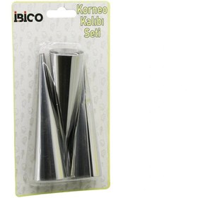 Resim shopwave 3PCS METAL KORNEO KALIP - PASTA DEKORASYON APARATI ÇAP:3.4CM X UZUNLUK:12CM BRKT-921602 (5047) 