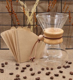 Resim Cam Kahve Demleme Karafı & Mat Kupa & Filtre Kahve Hediye Seti 