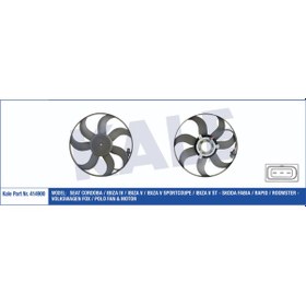 Resim Fan Motor Pervaneli Polo Cordoba 2002-09 Ibiza 4 5 Fabia1999-2008 504645443 