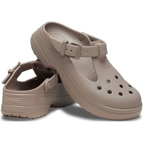 Resim Unisex Classic Mary Jane Terlik - Kahverengi Taupe 