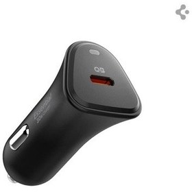 Resim Spigen 30w Usb-c Araç İçi Hızlı Şarj Aleti Samsung Pps Destekli Akım Korumalı Güç Adaptörü Çakmaklık İphone & Android & İpad Type-c Pd 3.0 Ev301 Black 