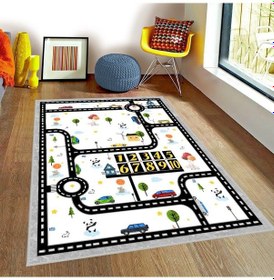 Resim Bebişim Eğitici Çocuk Odası Oyun Halısı Çok Renkli 
