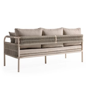 Resim Tokyo Krem Üçlü Oturma Grubu 