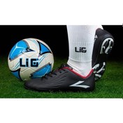 Resim Lig Falcon-10 Krp Erkek Çocuk Krampon Spor Ayakkabı Siyah 