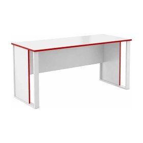 Resim Betroya Vortex Modern Oyuncu Masası 150 x 60 cm Beyaz - Kırmızı Suntalam Malzeme ile Ergonomik 