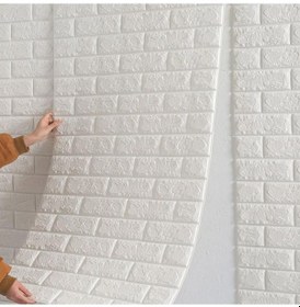 Resim Novahub Açık Mavi 70 Cm 5 M 3d Kendinden Yapışkanlı Duvar Kağıdı Sürekli Su Geçirmez Tuğla Çıkartmaları Oturma Odası Duvar Kağıdı 56934699 