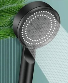 Resim Mayaglory 5 Fonksiyonlu Ayarlanabilir Yüksek Basınçlı Masaj Etkili Duş Seti, Turbo Fan Lite Duş Seti Black 
