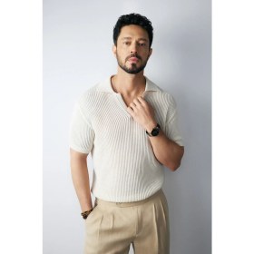 Resim AVVA Erkek Bej Polo Yaka %100 Pamuk Triko Regular Fit T-Shirt A51Y5166 