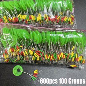 Resim 600 adet Silikon Balıkçılık Bobberleri - Durdurucu ile Renkli Oval Fasulye Yüzerler, Uzay Balıkçılığı Dizisi Aksesuarları için İdeal, Uzay Balıkçılığı Aksesuarları | Canlı Yüzerler | Silikon Bobberler, Balıkçılık Aksesuarları 
