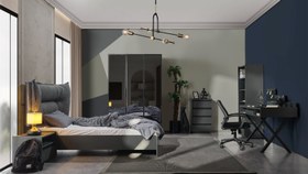 Resim Aura Genç Odası - '+ Çalışma Masası ve Kitaplık 