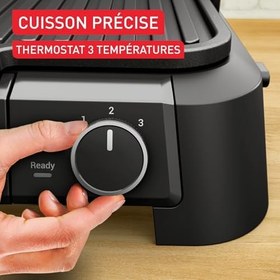 Resim Tefal SuperGrill 3in1 XL 8 Porsiyon Kapasiteli 2200 Watt Barbekü Izgara ve Tost Makinesi - Inox 