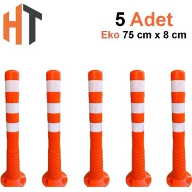 Resim 75 cm Eko, Trafik Delinatörü Seti, Esnek Duba 5 Adet 