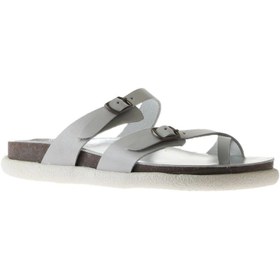 Resim Bueno Shoes Gri Deri Kadın Parmak Arası Terlik 01ws11000 