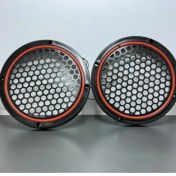 Resim 20 cm Oto Petek Desenli Neon Mid Kasnağı Kırmizi Takım 