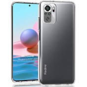Resim Microsonic Xiaomi Redmi Note 10S Kılıf Transparent Soft Beyaz 