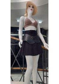 Resim Eren Style Boho Antik Tokalı Doğal Taş Detaylı Zımbalı D Hakiki Deri Kemer 80 Cm-90 Cm Siyah 